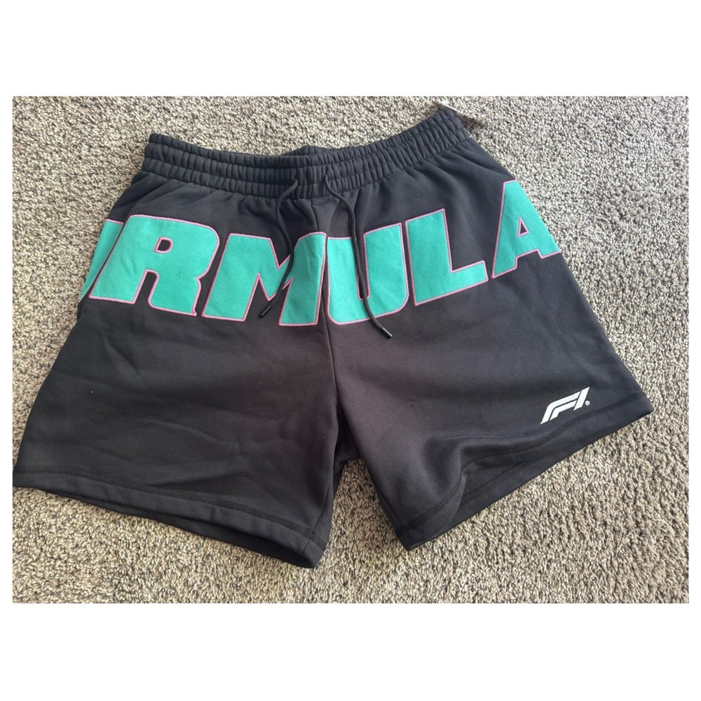 PacSun Black and Teal Athletic Shorts